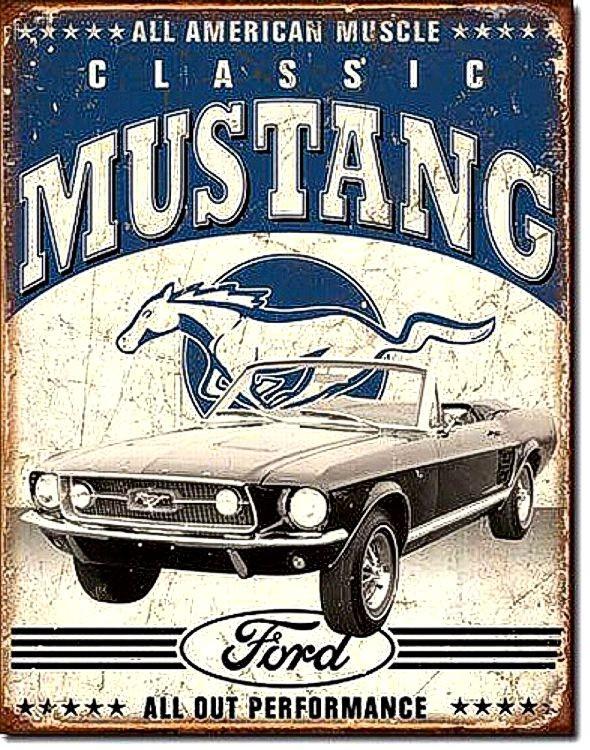 signs 4 fun Ford Classic Mustang Metal Tin Sign