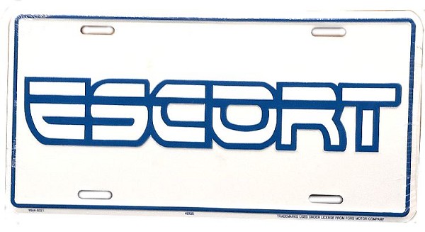 signs 4 fun Ford Escort License Plate
