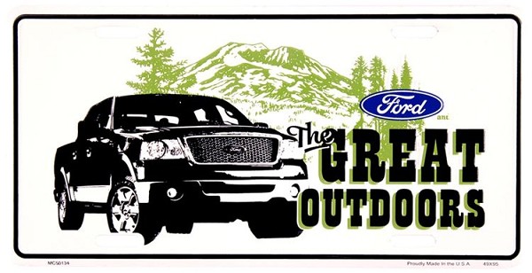 signs 4 fun Ford Great Outdoors License Plate