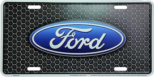 signs 4 fun Ford Logo on Grill License Plate