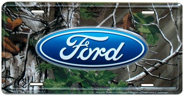 signs 4 fun Ford Logo Realtree License Plate