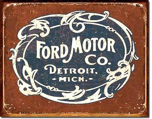 signs 4 fun Ford Motors Logo Metal Tin Sign