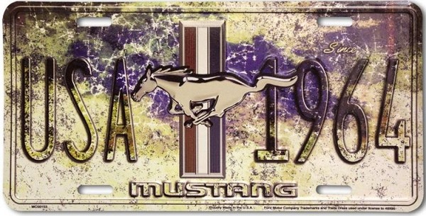 signs 4 fun Ford Mustang 1964 License Plate