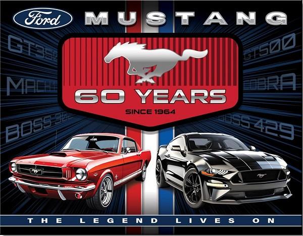 signs 4 fun Ford Mustang 60 Yrs Metal Sign