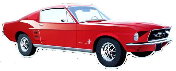 signs 4 fun Ford Mustang Die Cut Sign