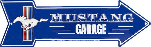 signs 4 fun Ford Mustang Garage Arrow Sign