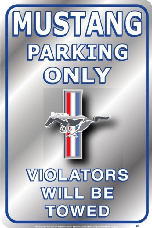 signs 4 fun Ford Mustang Parking Sign