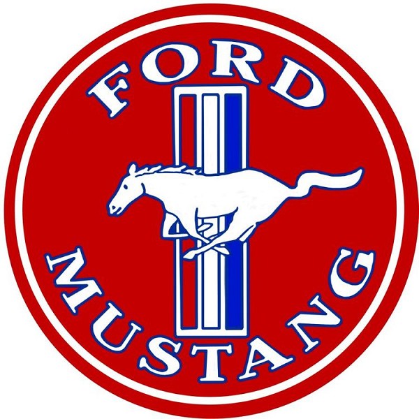 signs 4 fun Ford Mustang Red Round Sign