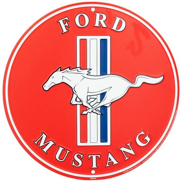 signs 4 fun Ford Mustang Round Sign