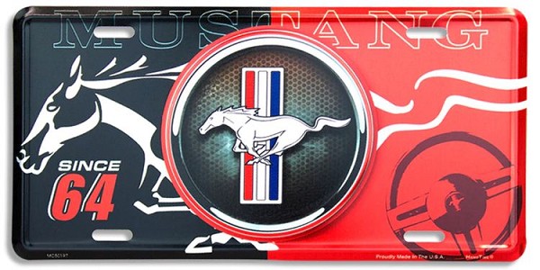 signs 4 fun Ford Mustang Since 64 License Plate
