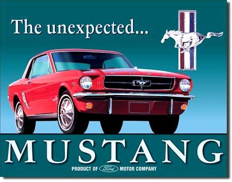 signs 4 fun Ford Mustang Unexpected Metal Sign