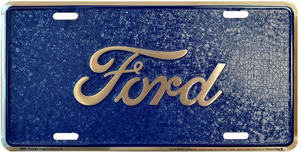signs 4 fun Ford Script Mosaic License Plate