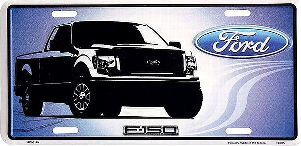 signs 4 fun Ford Truck Blue License Plate