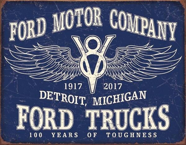 signs 4 fun Ford Trucks - 100 Years Metal Sign