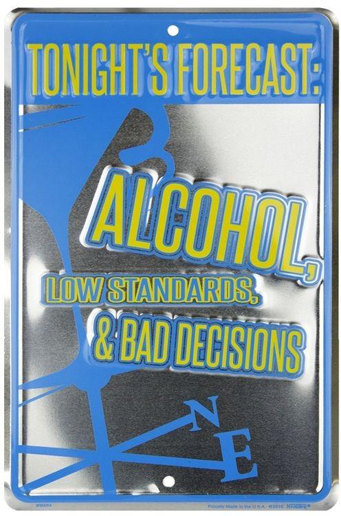 signs 4 fun Forecast Tonight II Sm. Parking Sign