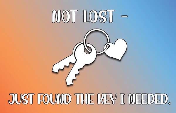 signs 4 fun Found the Key Pocket Hug