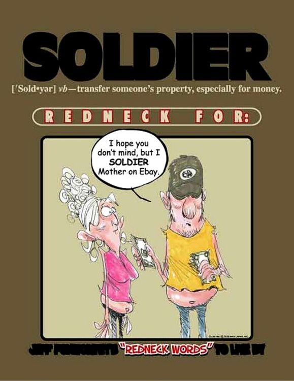 signs 4 fun Foxworthy Soldier Metal Sign