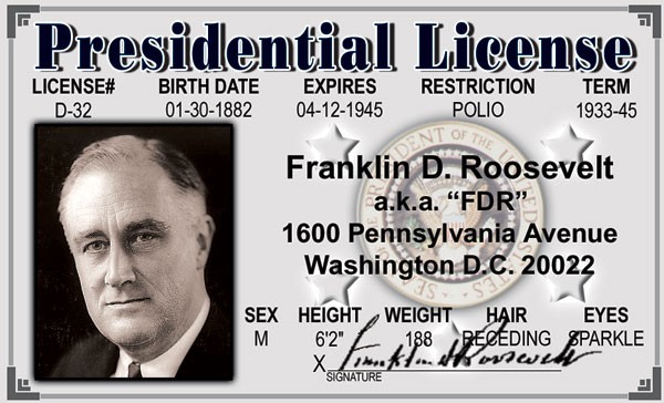 signs 4 fun Franklin D Roosevelt Political ID
