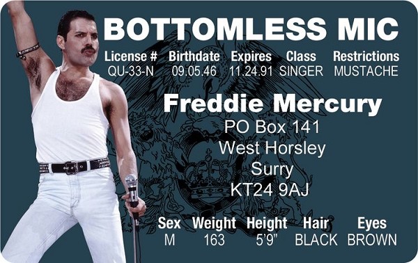 signs 4 fun Freddie Mercury ID
