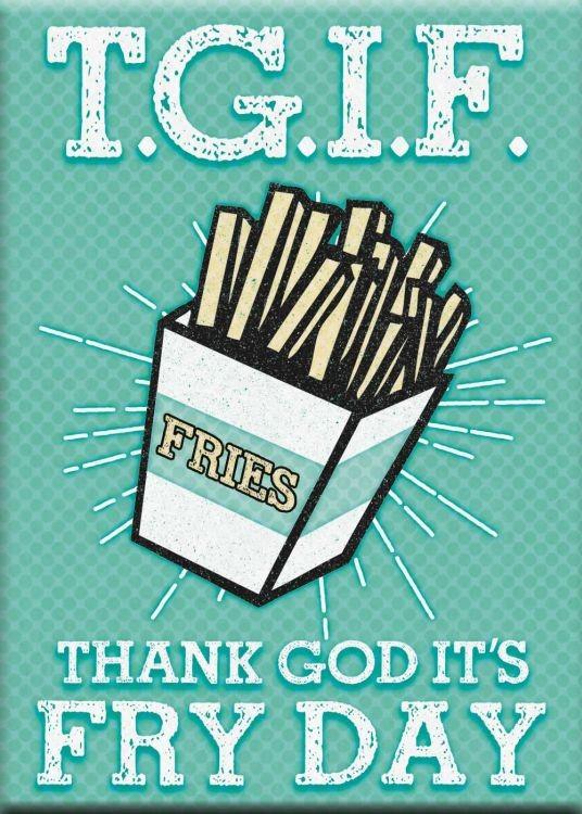 signs 4 fun Fry Day Magnet