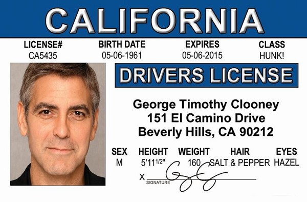 signs 4 fun George Clooney ID