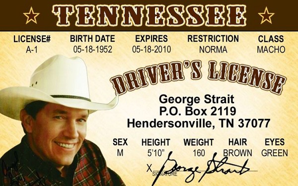 signs 4 fun George Strait ID