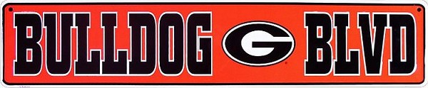 signs 4 fun Georgia Bulldog Blvd Street Sign