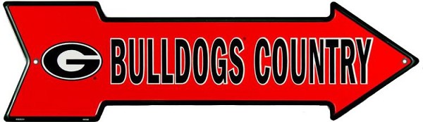 signs 4 fun Georgia Bulldog Country Arrow Sign