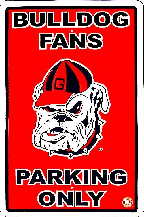 signs 4 fun Georgia Bulldog Large Parking Sign