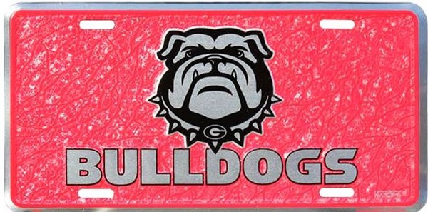 signs 4 fun Georgia Bulldogs Mosaic License Plate