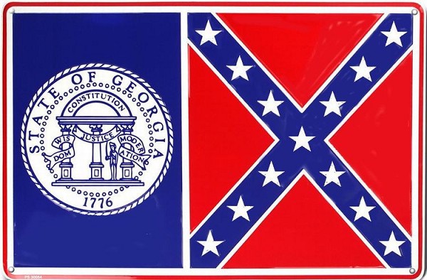 signs 4 fun Georgia State Flag Large Parking Sign