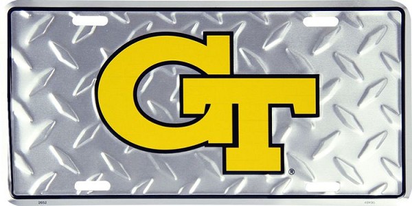 signs 4 fun Georgia Tech Diamond License Plate