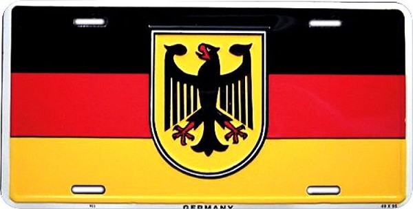 signs 4 fun Germany Flag/Eagle License Plate