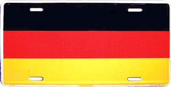 signs 4 fun Germany Flag License Plate