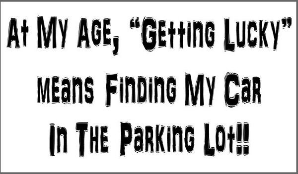 signs 4 fun Getting Lucky Sticker