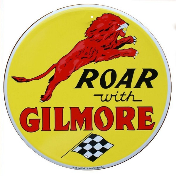 signs 4 fun Gilmore Gas 24 inch Large Round Sign