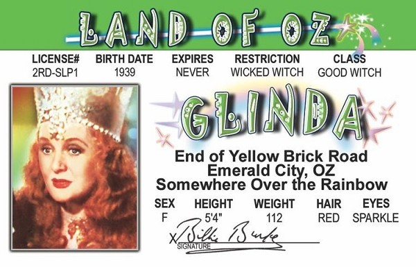 signs 4 fun Glinda of Oz ID