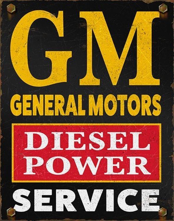 signs 4 fun GM Diesel Tin Sign