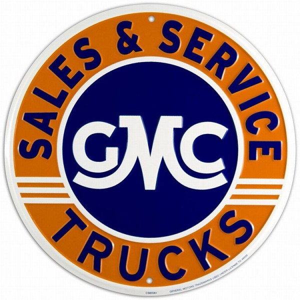 signs 4 fun GMC Sales & Service Round Sign