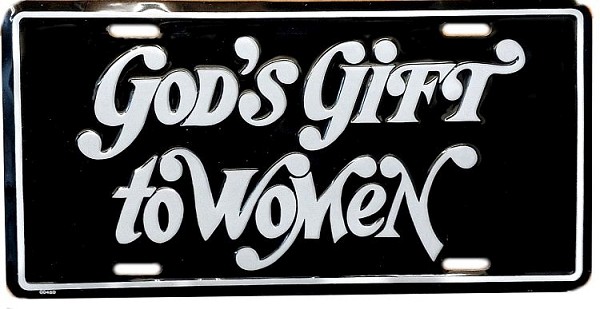 signs 4 fun God's Gift to Women License Plate
