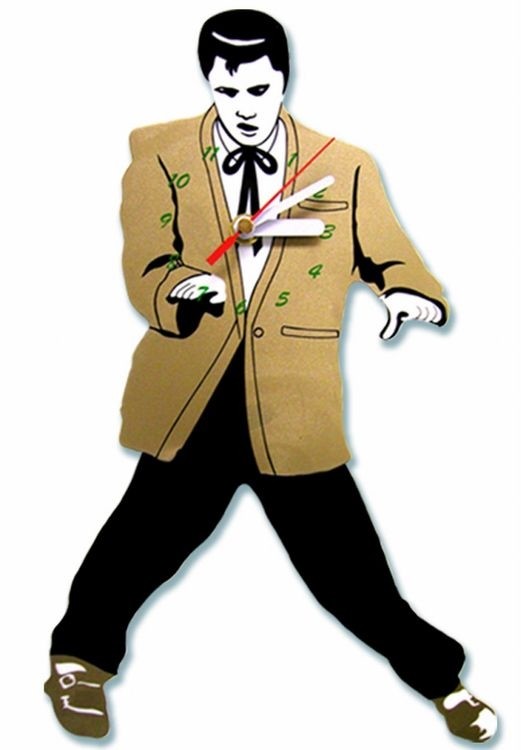 signs 4 fun Gold Jacket Rock Star Wall Clock