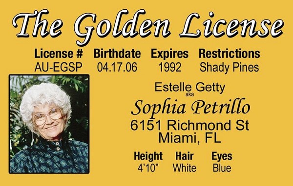 signs 4 fun Golden Girls - Sophia ID