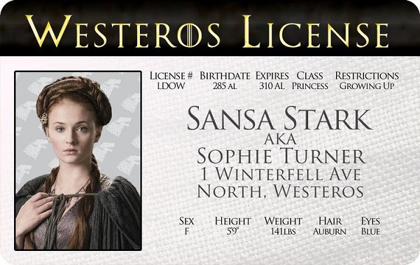 signs 4 fun GoT Sansa ID