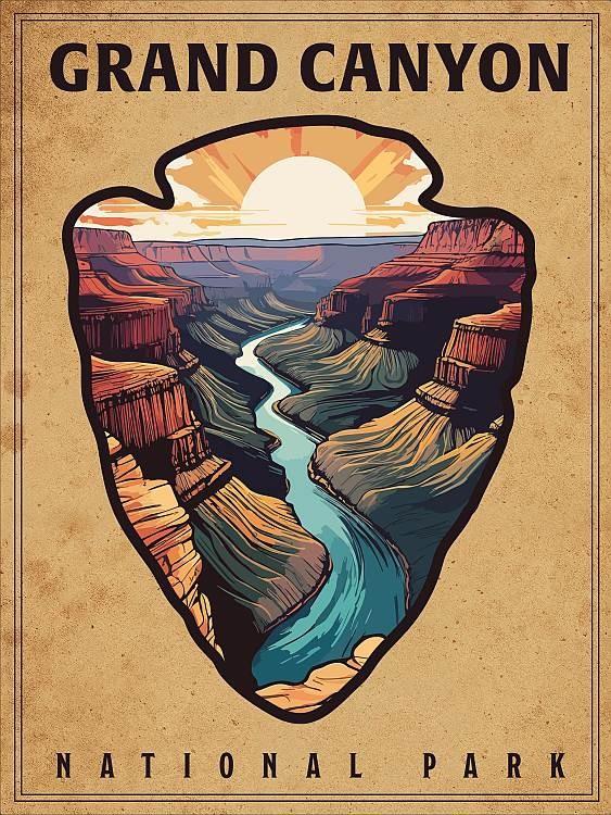 signs 4 fun Grand Canyon arrow Small Sign