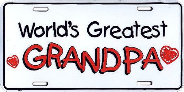 signs 4 fun Grandpa License Plate