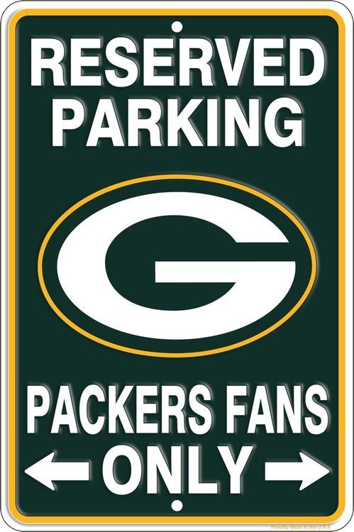 signs 4 fun Green Bay Packers Sm Parking Sign