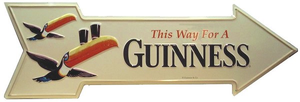 signs 4 fun Guinness Arrow Large Arrow Sign