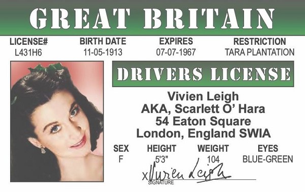 signs 4 fun GWTW - Vivian Leigh ID