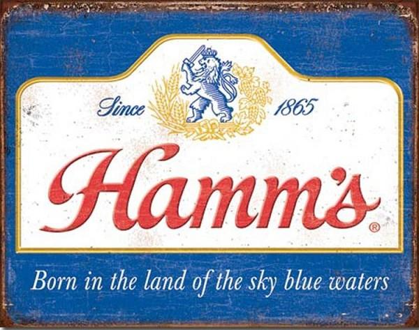signs 4 fun Hamm's Sky Blue Waters Metal Tin Sign