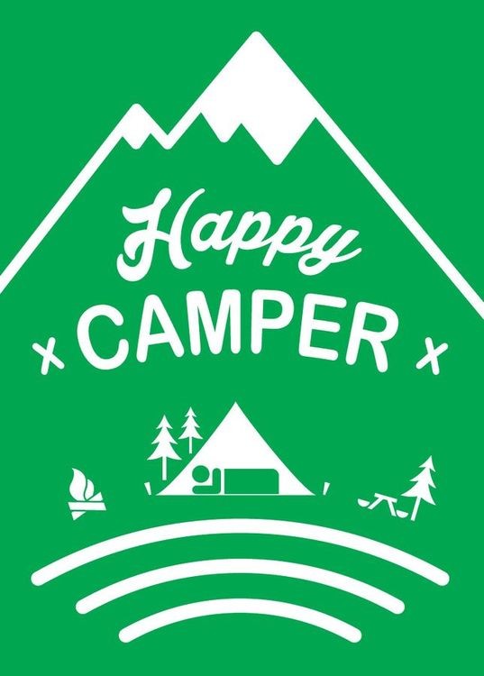signs 4 fun Happy Camper Magnet